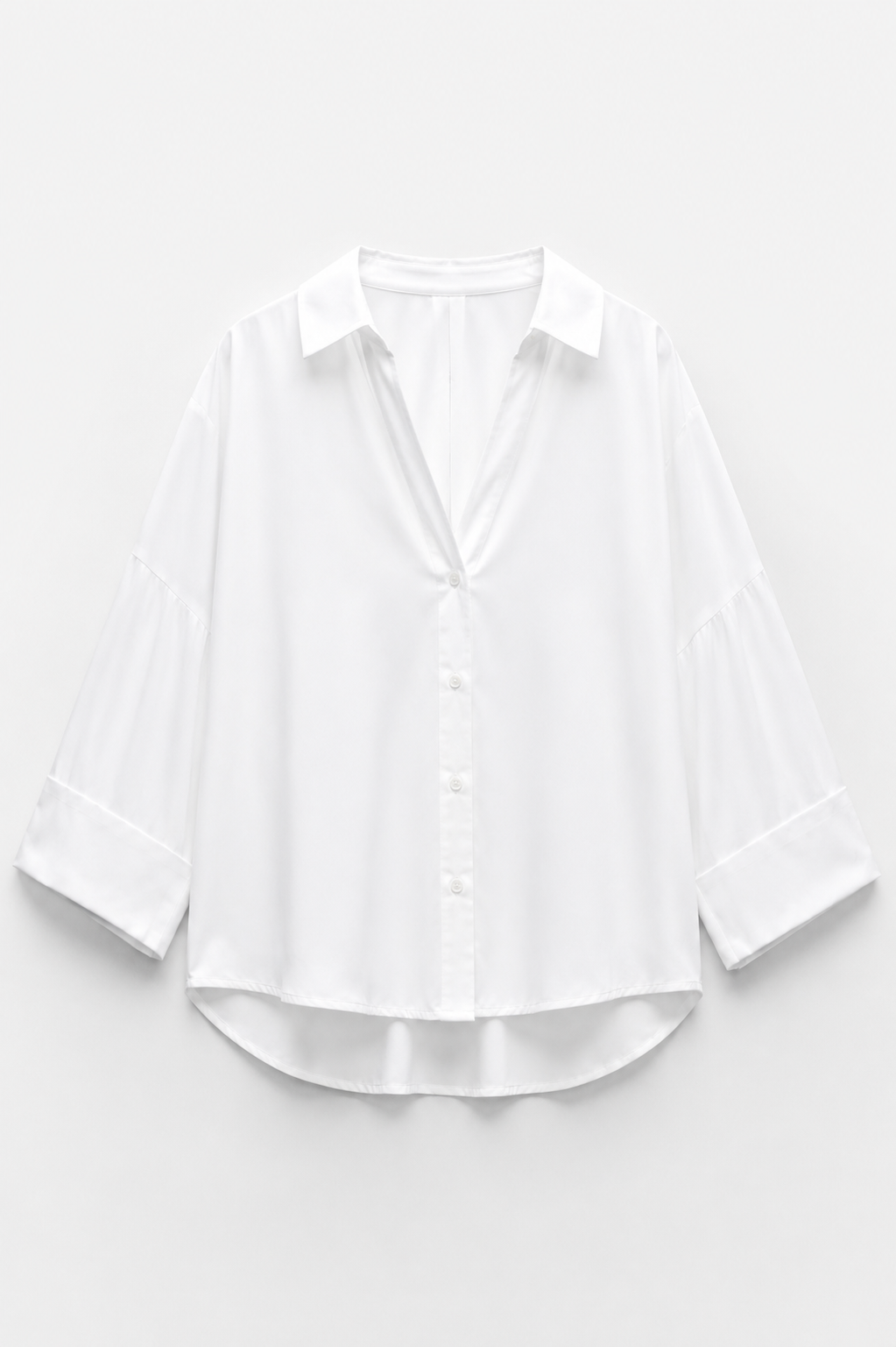 CHEMISE À COL CLASSIQUE AMPLE