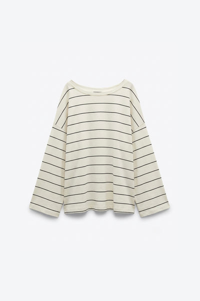 T-SHIRT OVERSIZE À LARGES MANCHES