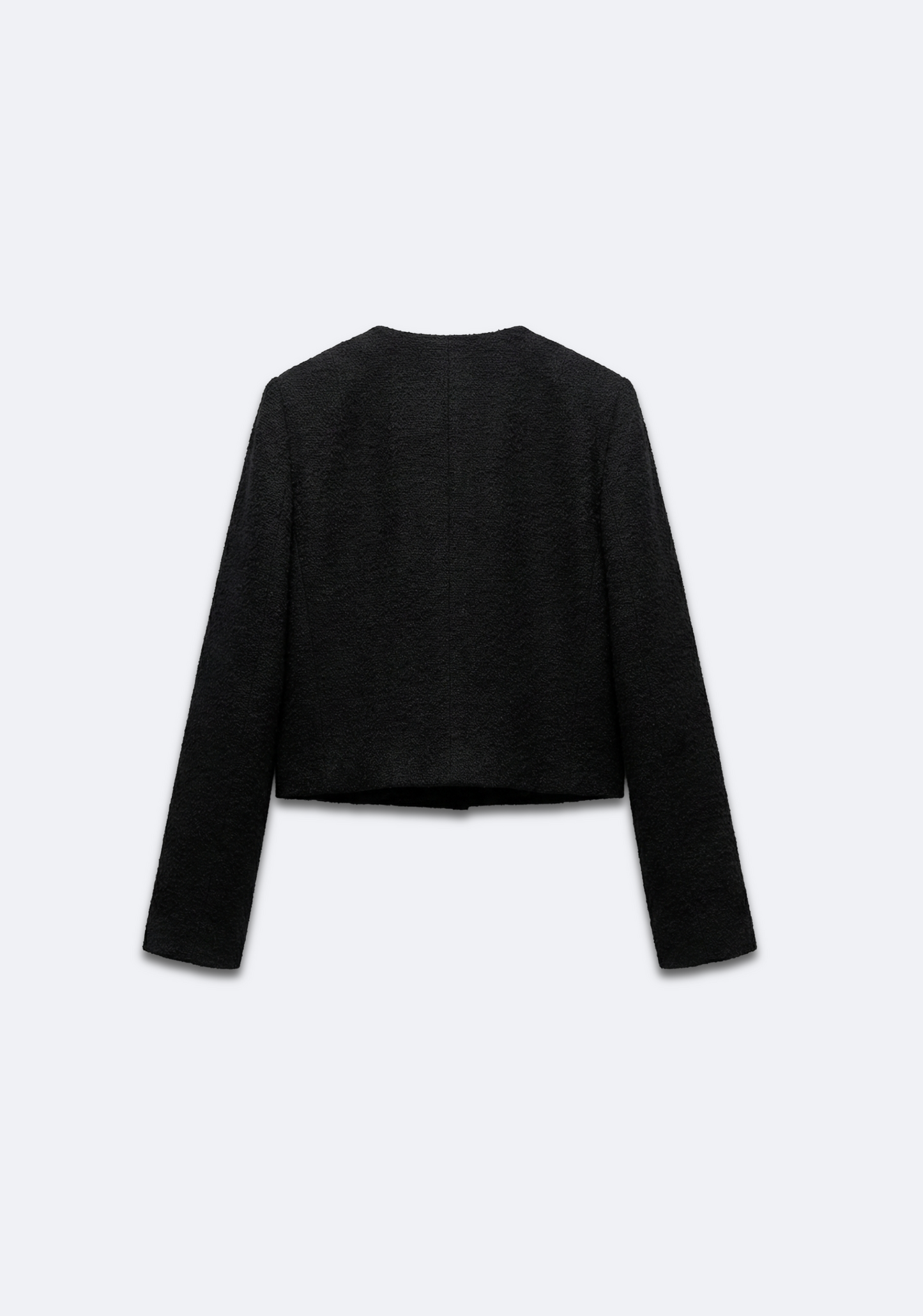 VESTE COURTE À COL ROND