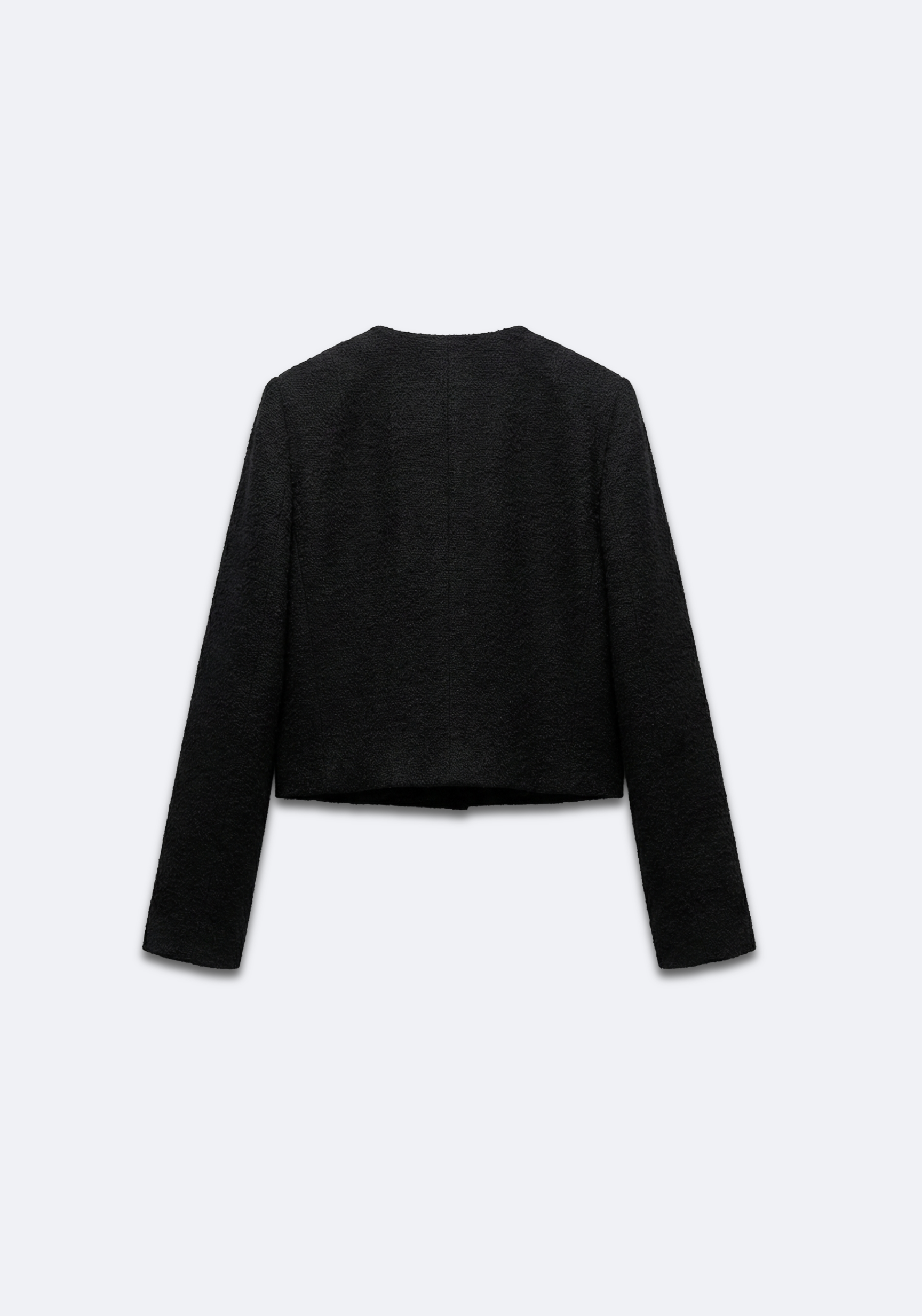 VESTE COURTE À COL ROND
