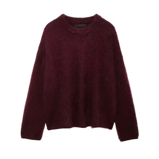 PULL FLUFFY À COL ROND