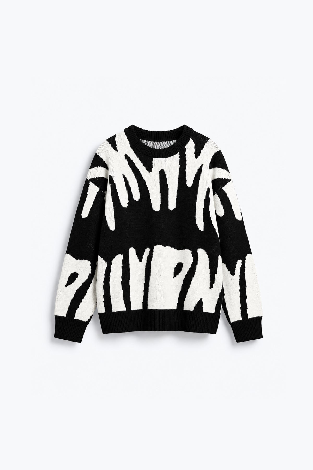 PULLOVER EN MAILLE INTARSIA À MOTIF PLACÉ