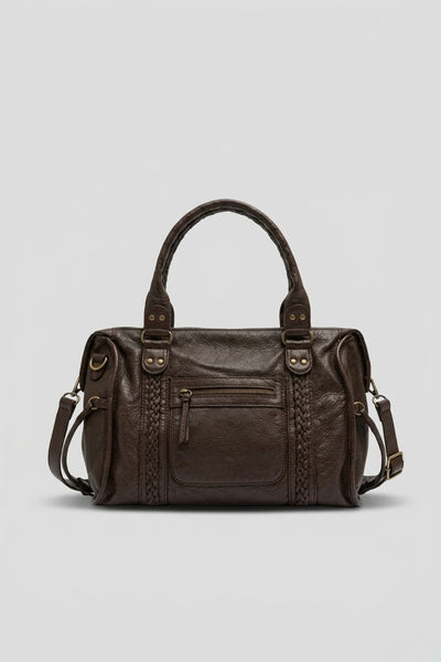 SAC À MAIN EN CUIR PU COFFEE MAISON MOSSEN