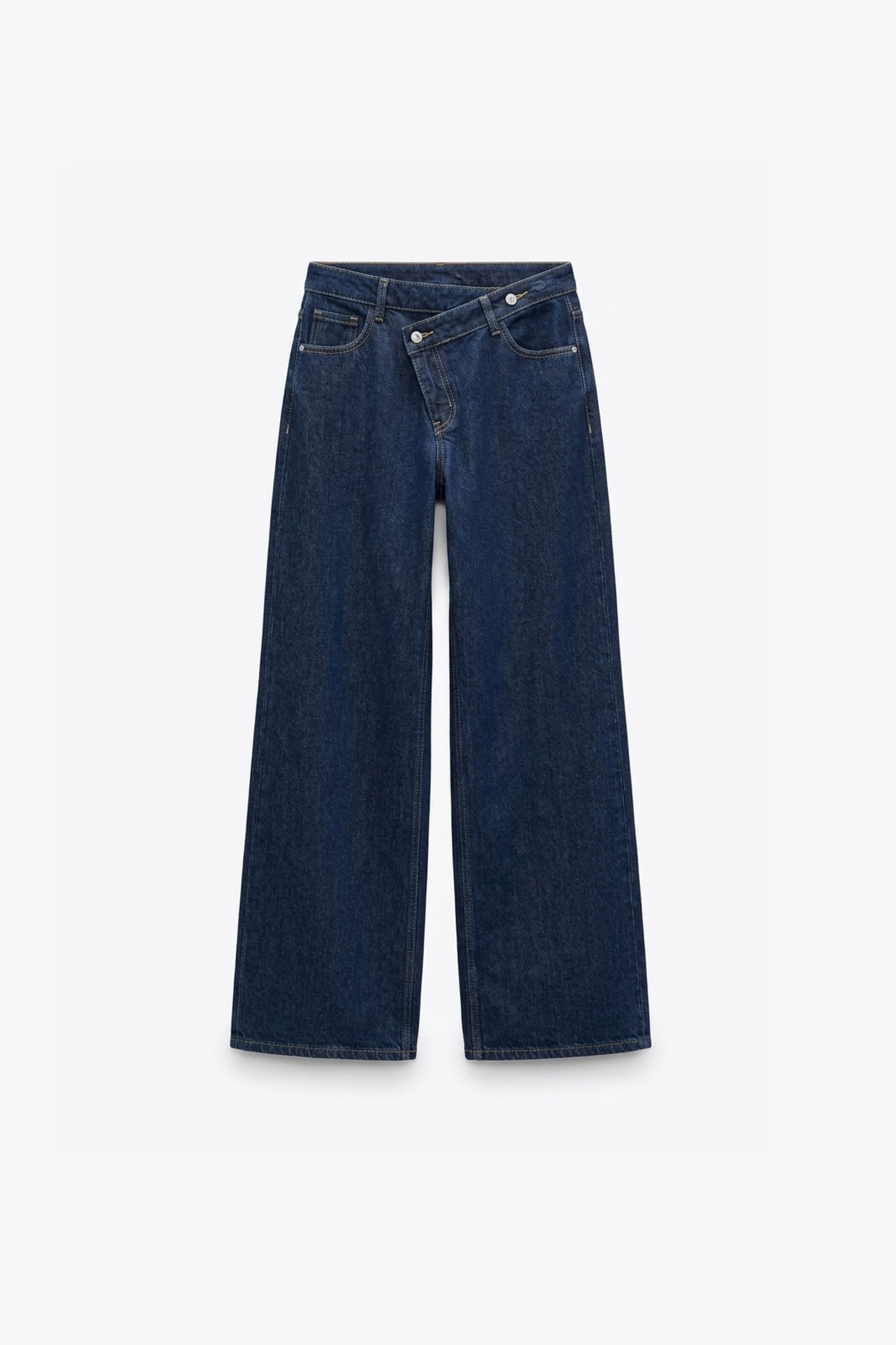 JEANS LARGE À BOUTONNAGE CROISÉ