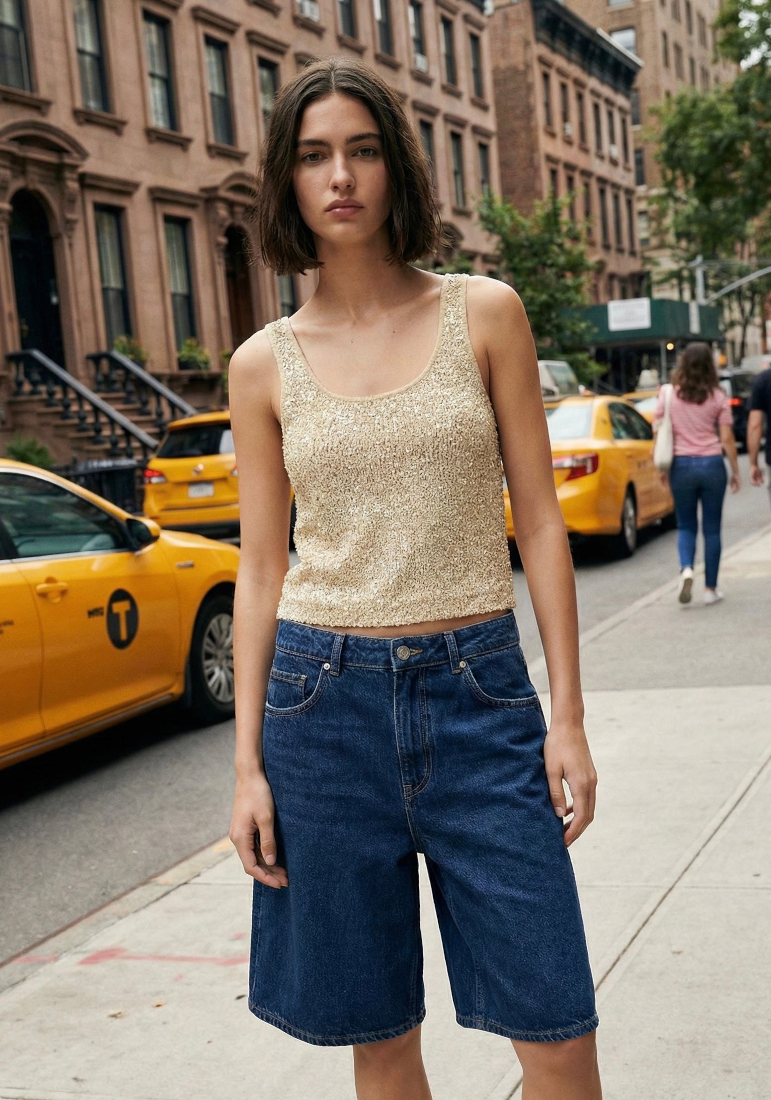 TOP EN MAILLE À SEQUINS