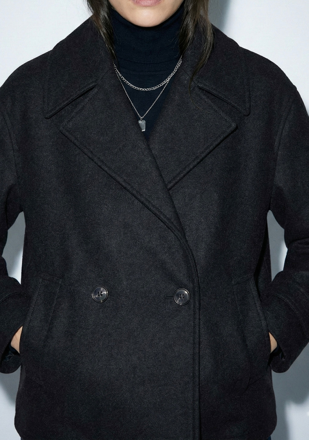 CABAN COURT DOUBLE BOUTONNAGE