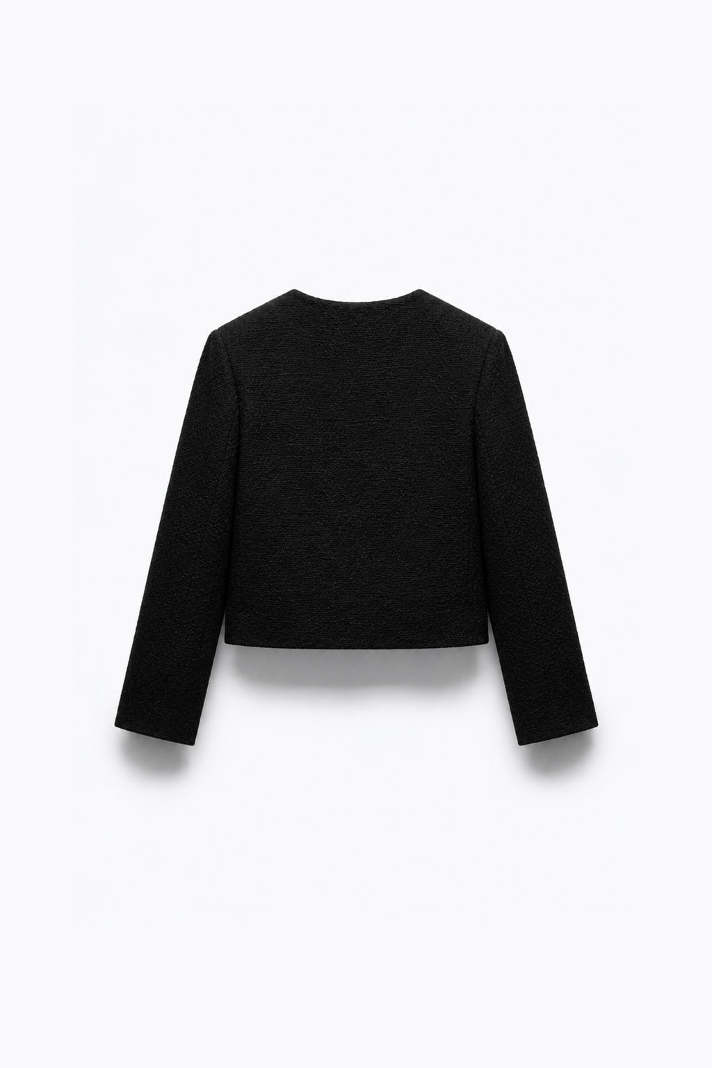 VESTE COURTE À COL ROND
