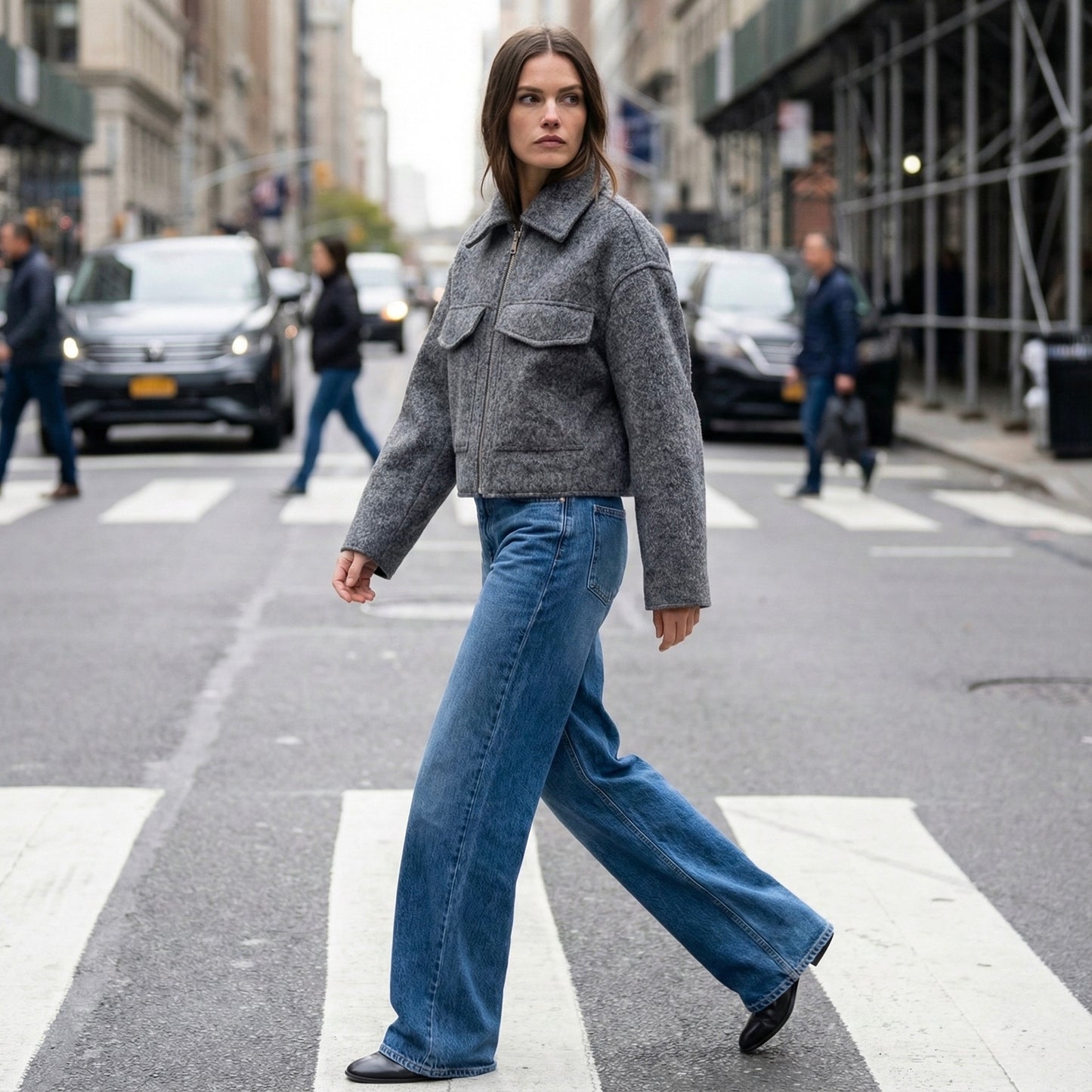 VESTE COURTE EN MAILLE