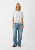 T-SHIRT À BRODERIE ANGLAISE