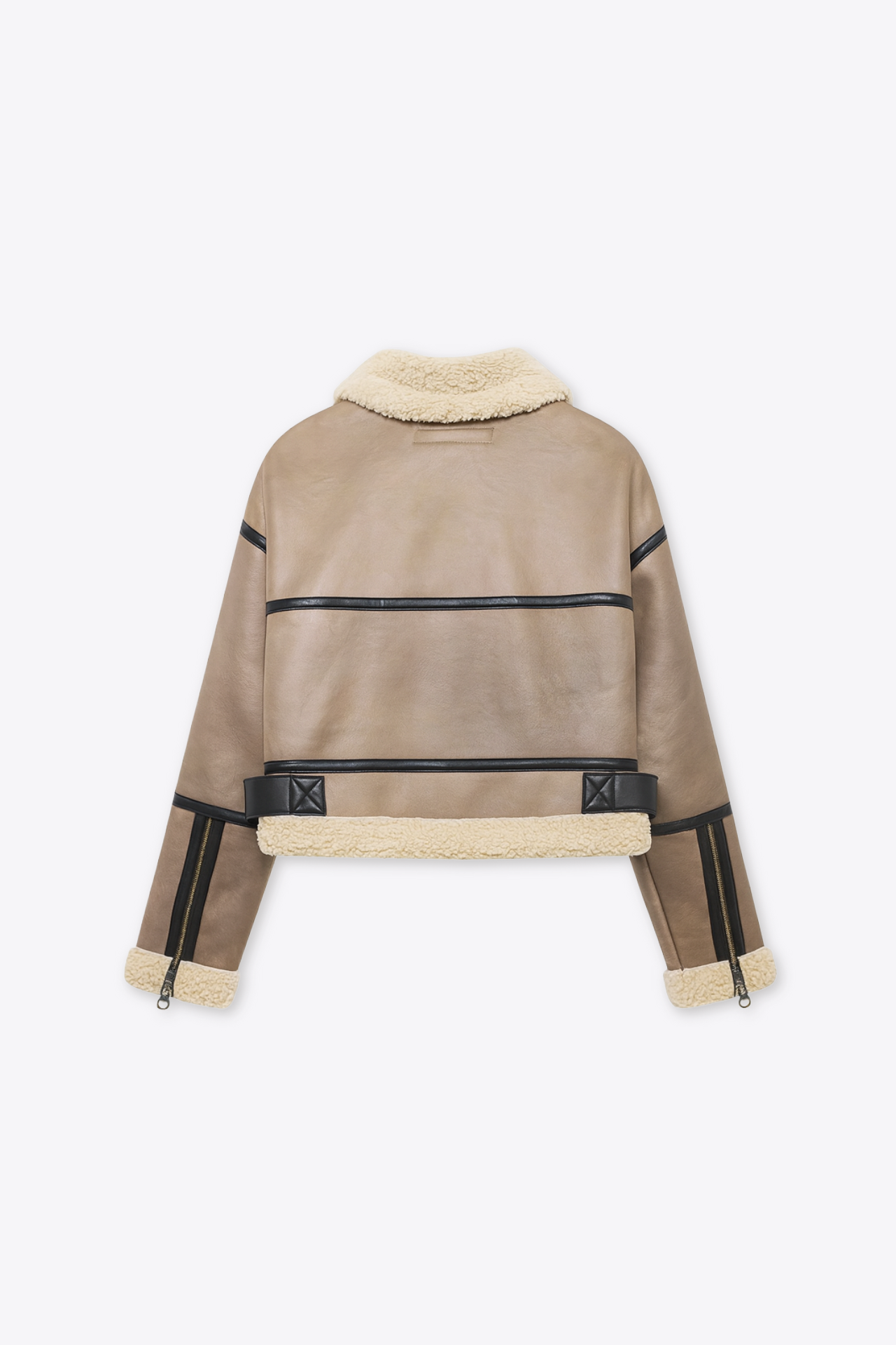 BLOUSON AVIATEUR À DOUBLURE BOUCLÉE