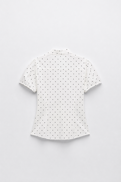CHEMISE MANCHES BOUFFANTES COL NOUÉ