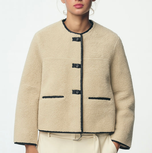 VESTE TEXTURÉE À FERMETURE HORN