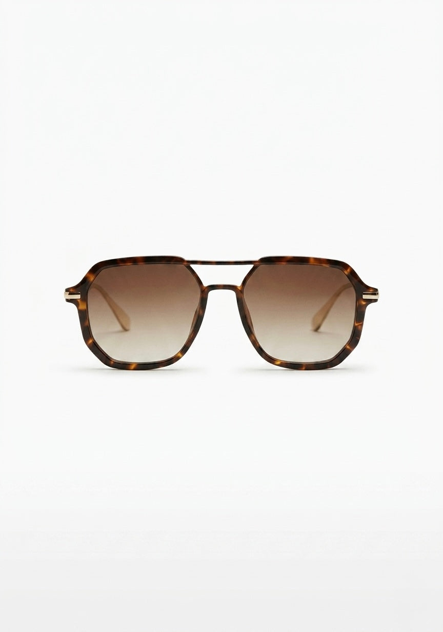 LUNETTES AVIATOR HEXAGONALES ÉCAILLE
