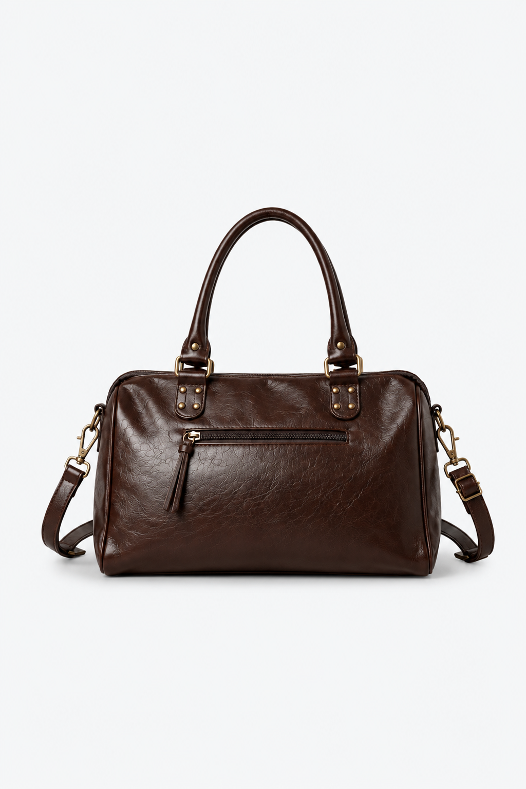 SAC À MAIN CUIR PU TRESSÉ AVEC BANDOULIÈRE