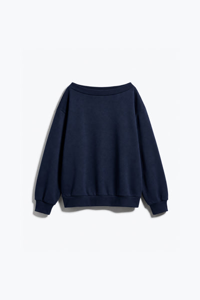 SWEATSHIRT EN MOLLETON À ENCOLURE BATEAU
