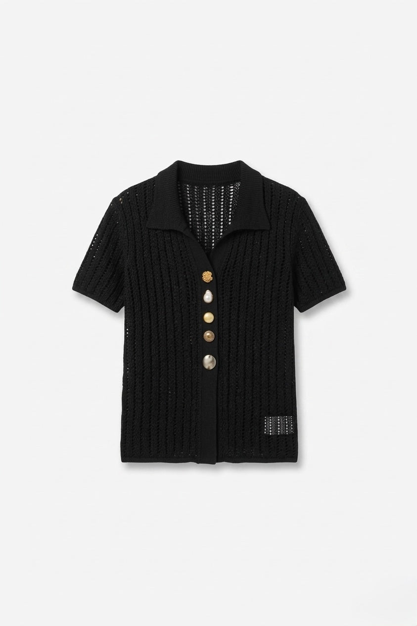 POLO EN MAILLE BOUTONS