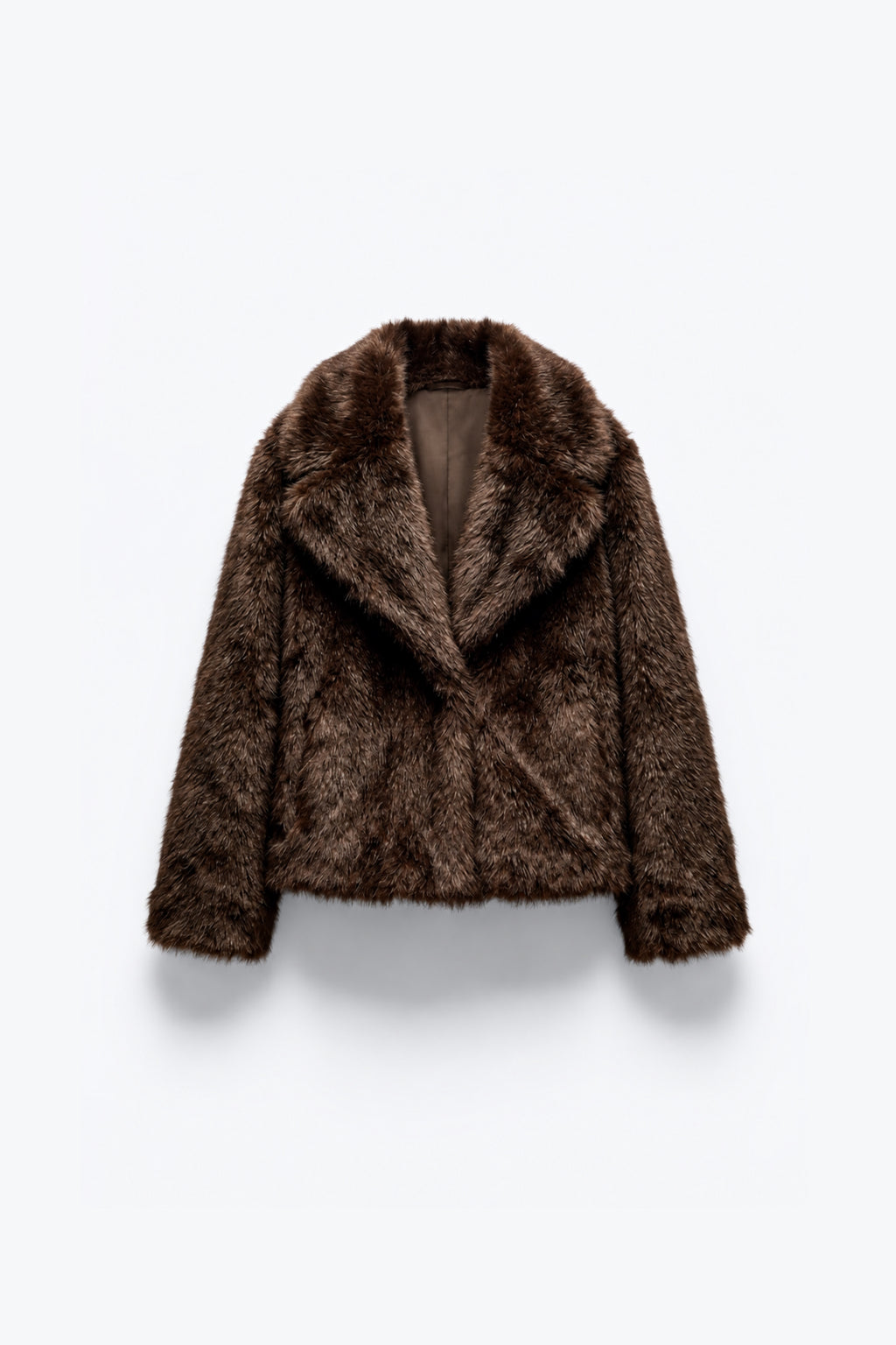 VESTE COURTE EFFET FOURRURE