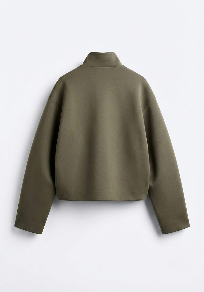 VESTE ZIPPÉE À COL MONTANT