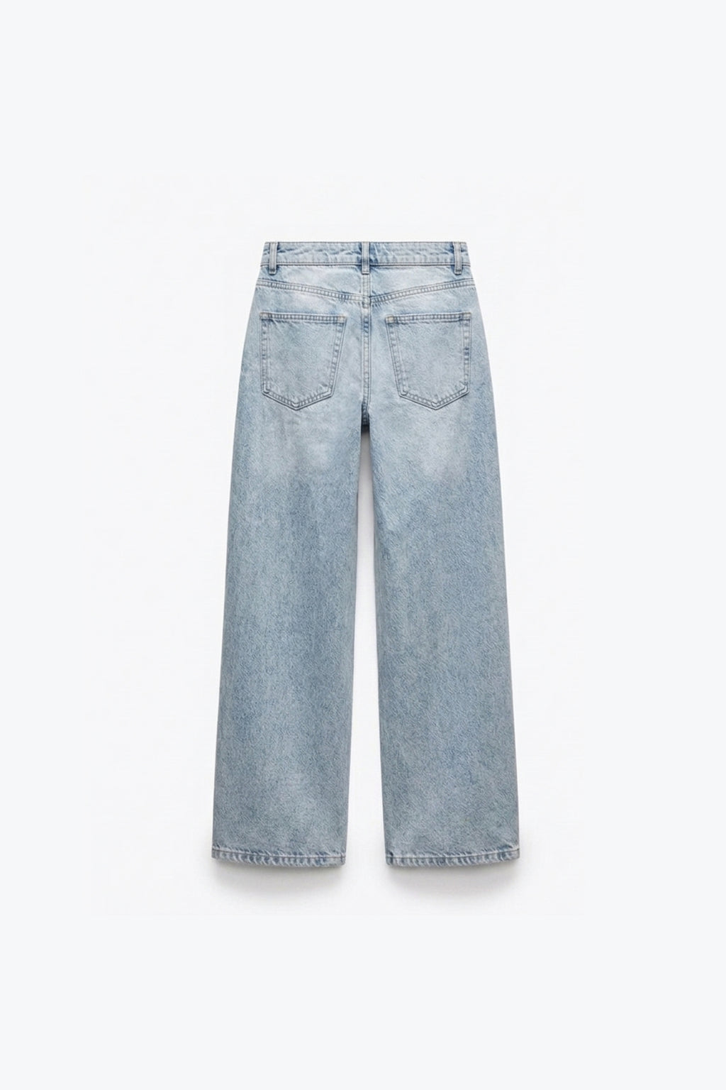 JEANS AMPLE EFFET DÉLAVÉ