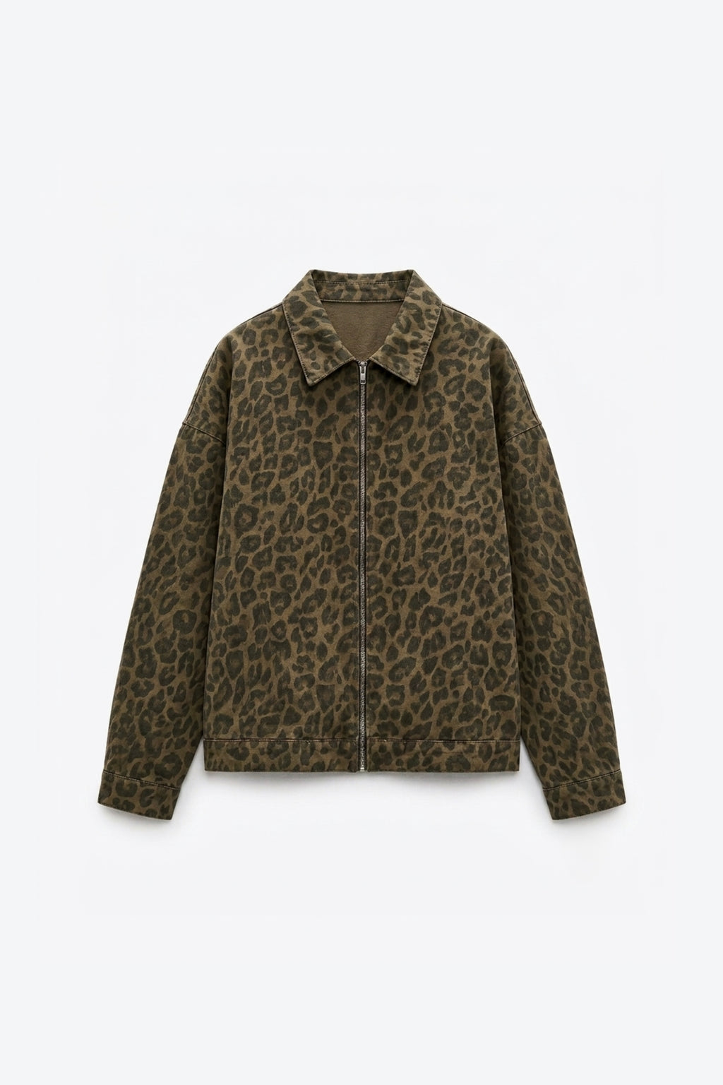 VESTE ZIPPÉE À IMPRIMÉ LÉOPARD
