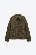 VESTE ZIPPÉE À IMPRIMÉ LÉOPARD