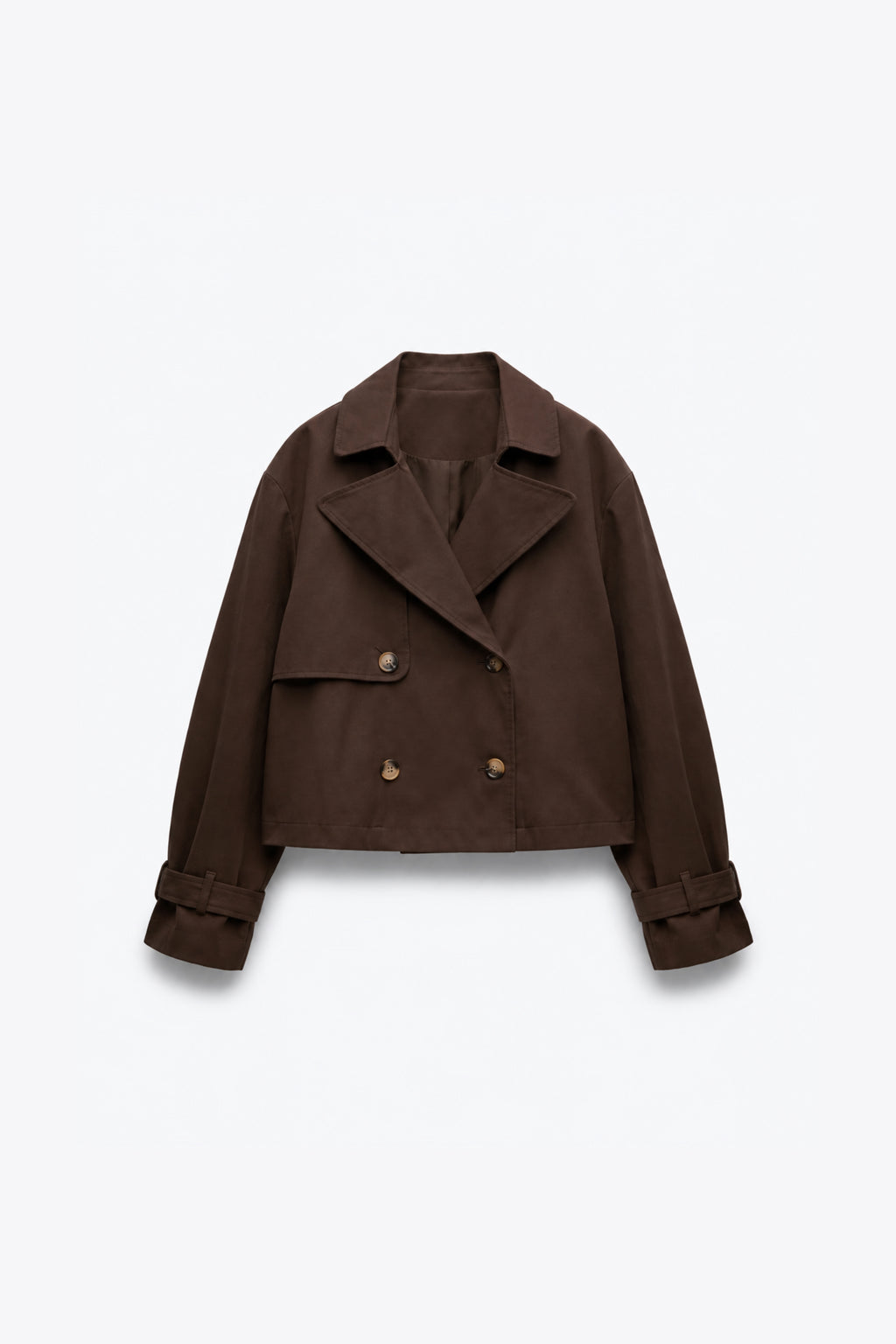 VESTE COURTE CROISÉE STYLE TRENCH