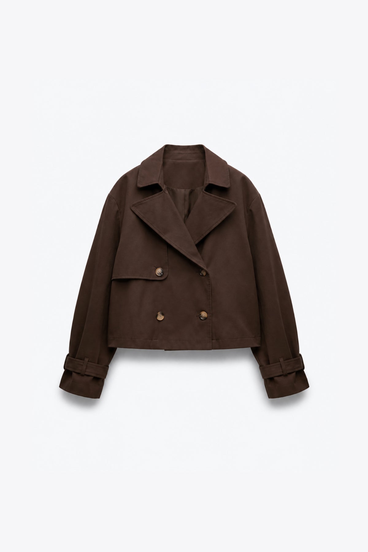 VESTE COURTE CROISÉE STYLE TRENCH