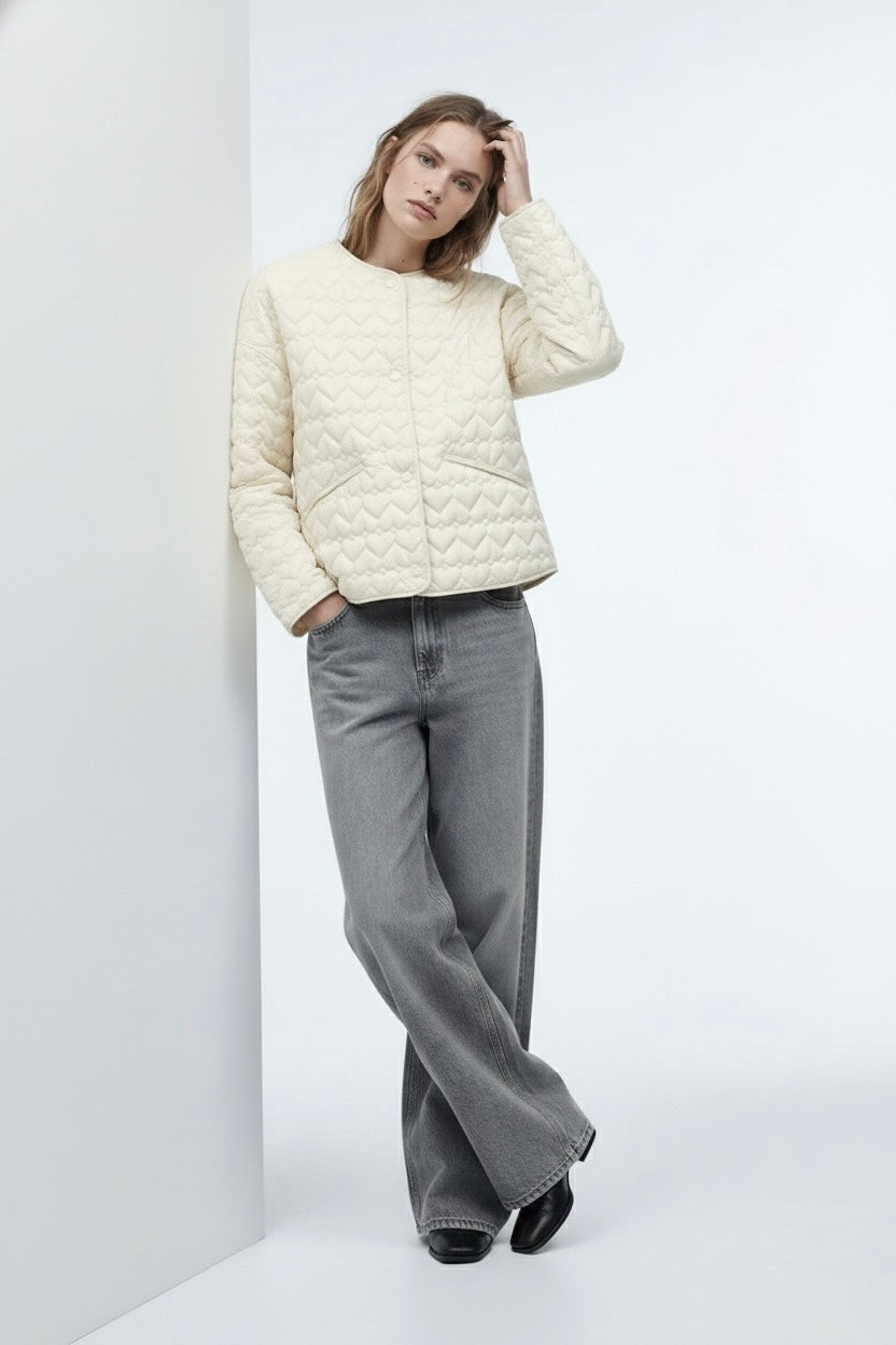 Heart pattern jacket • Women