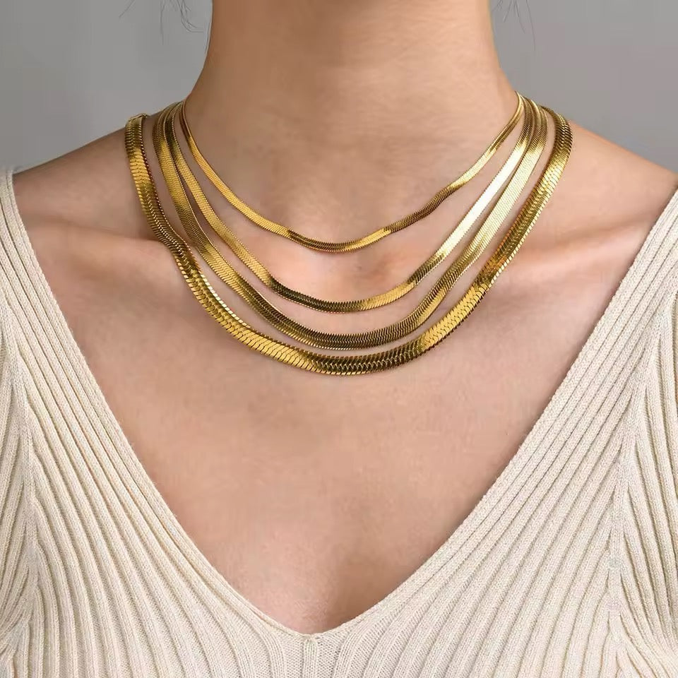 Collier en Acier Inoxydable Ras du cou