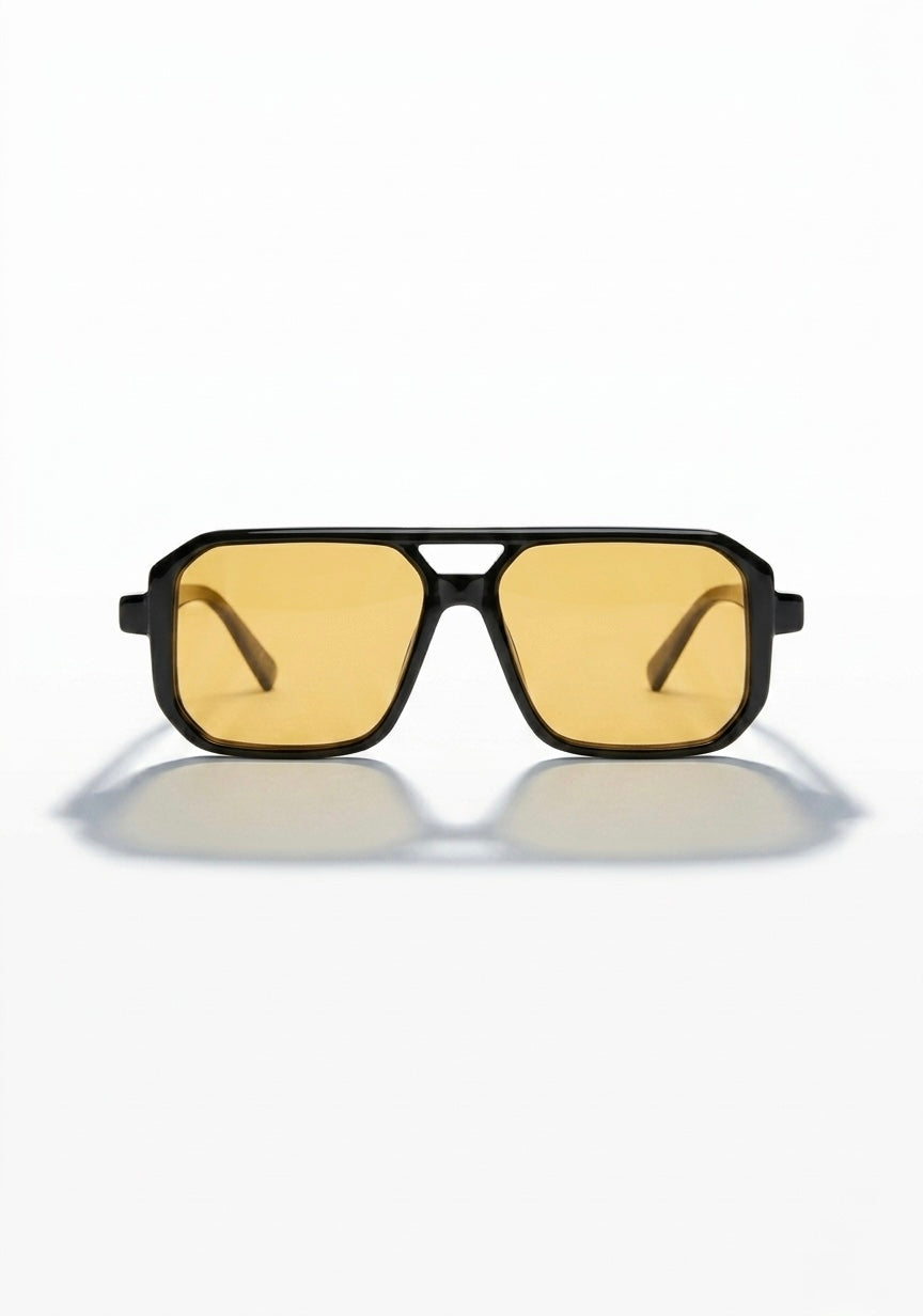 LUNETTES CARRÉES OVERSIZE NOIRES