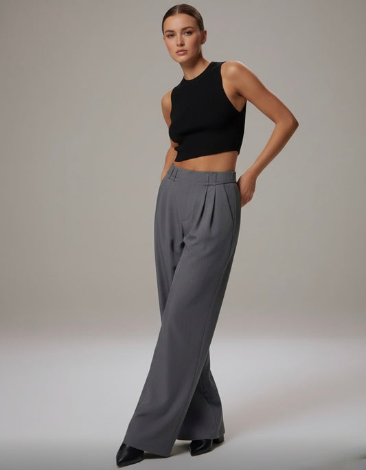 PANTALON TAILLEUR PLISSÉ MODERNE