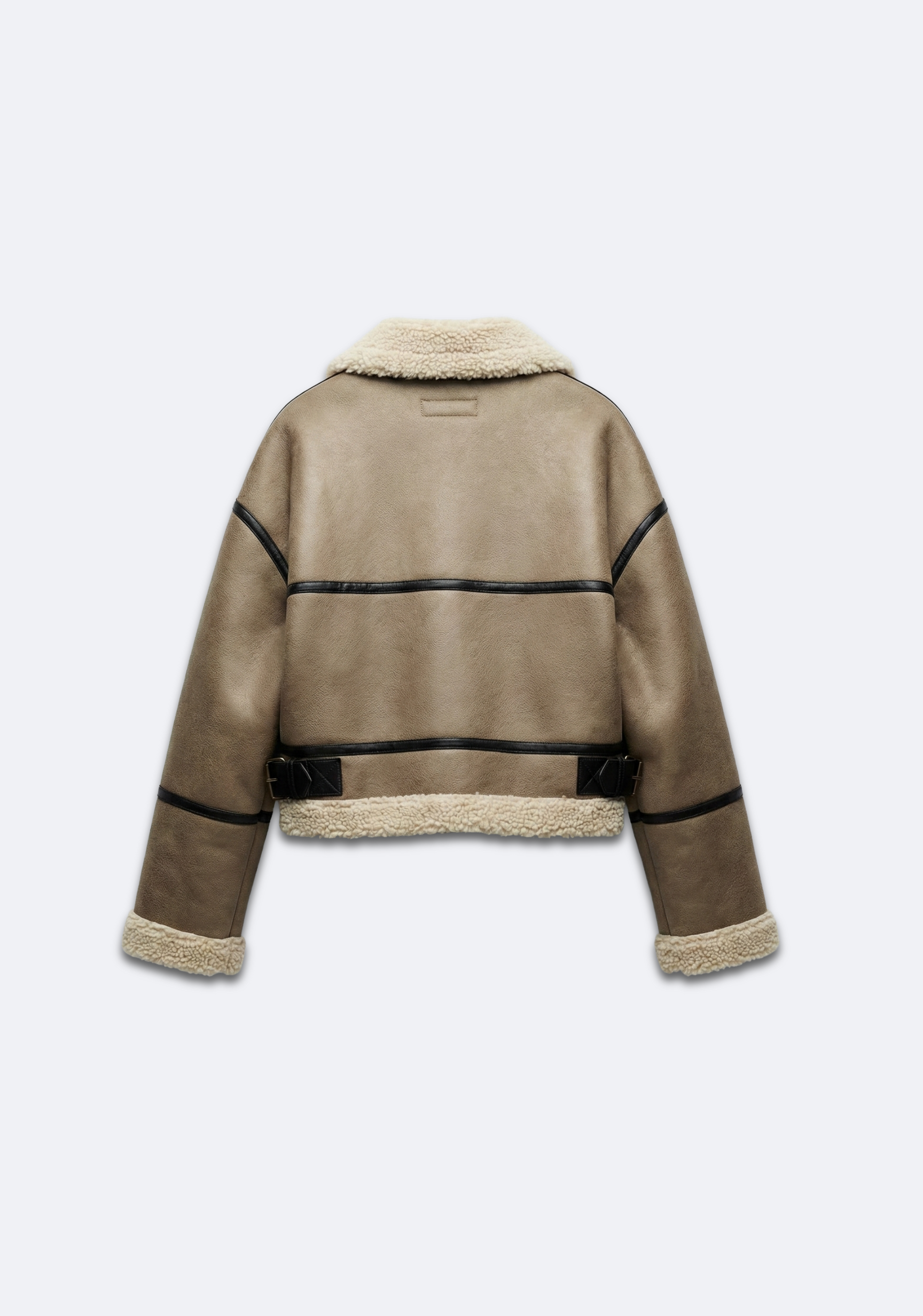 BLOUSON AVIATEUR À DOUBLURE BOUCLÉE