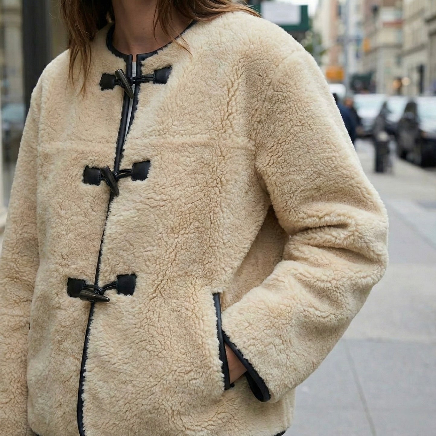 VESTE TEXTURÉE À FERMETURE HORN