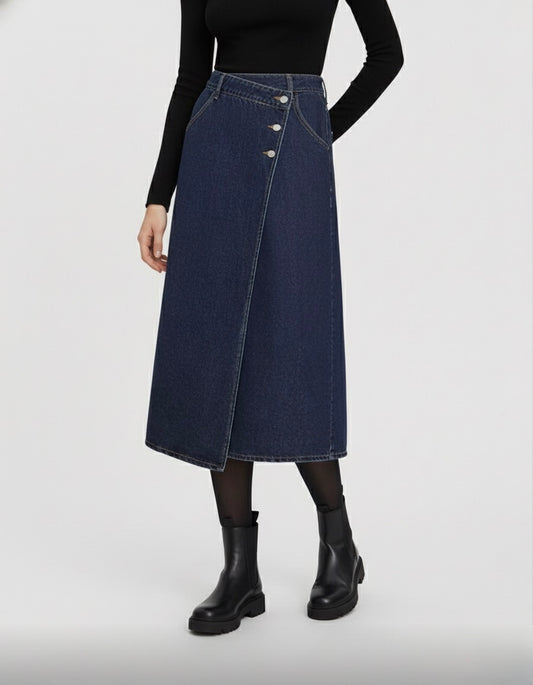 JUPE EN JEAN PORTEFEUILLE