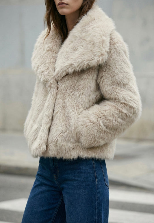 VESTE EFFET FOURRURE