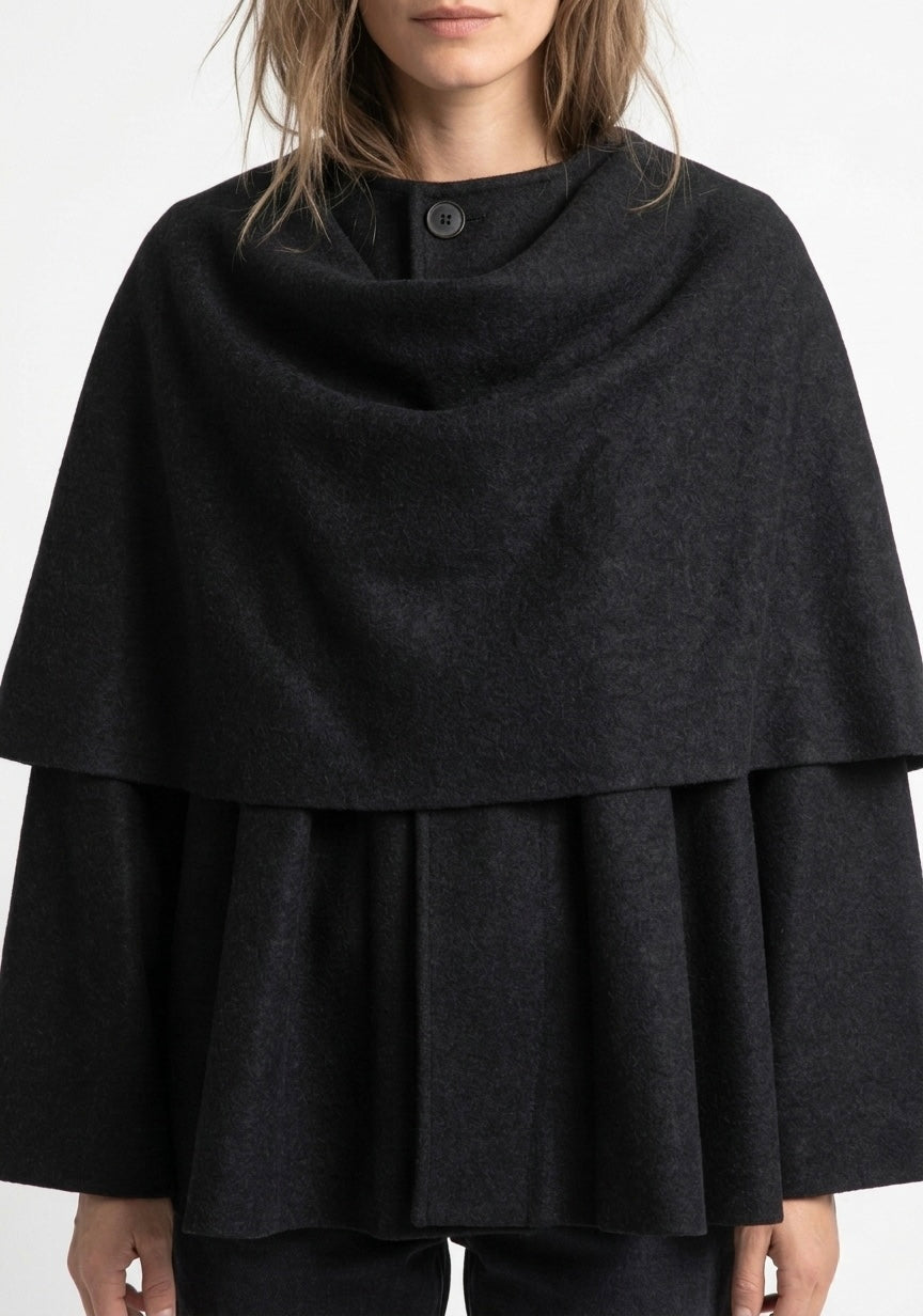 VESTE CAP EFFET LAINE
