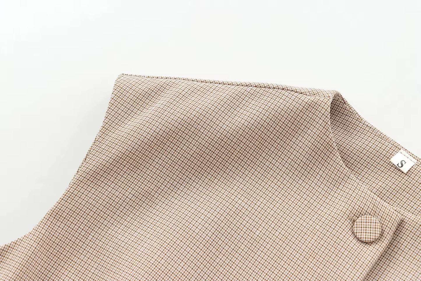 GILET SANS MANCHES À CARREAUX