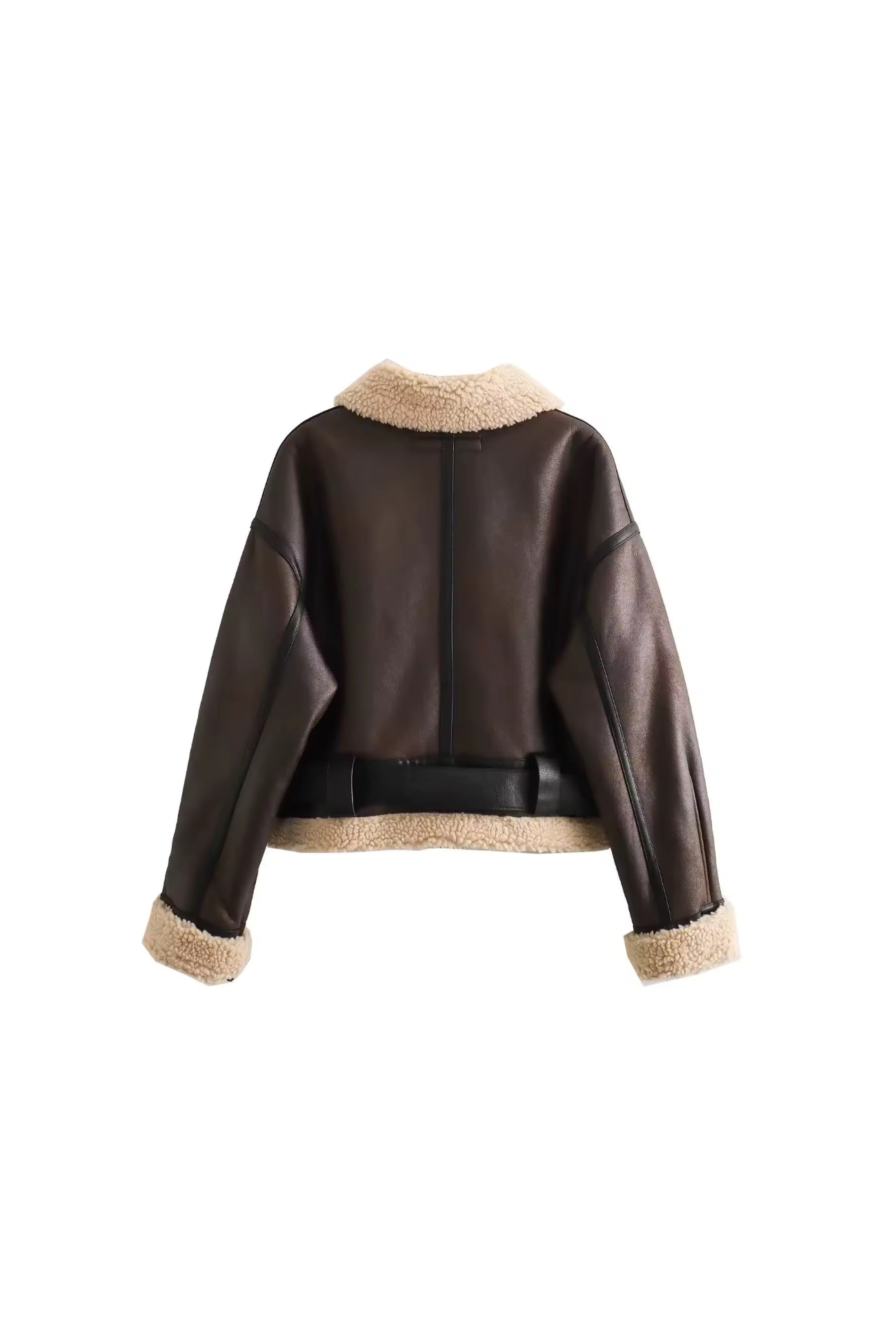 BLOUSON AVIATOR CEINTURÉ À ZIP
