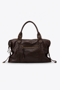SAC À MAIN CUIR PU TRESSÉ AVEC POCHES