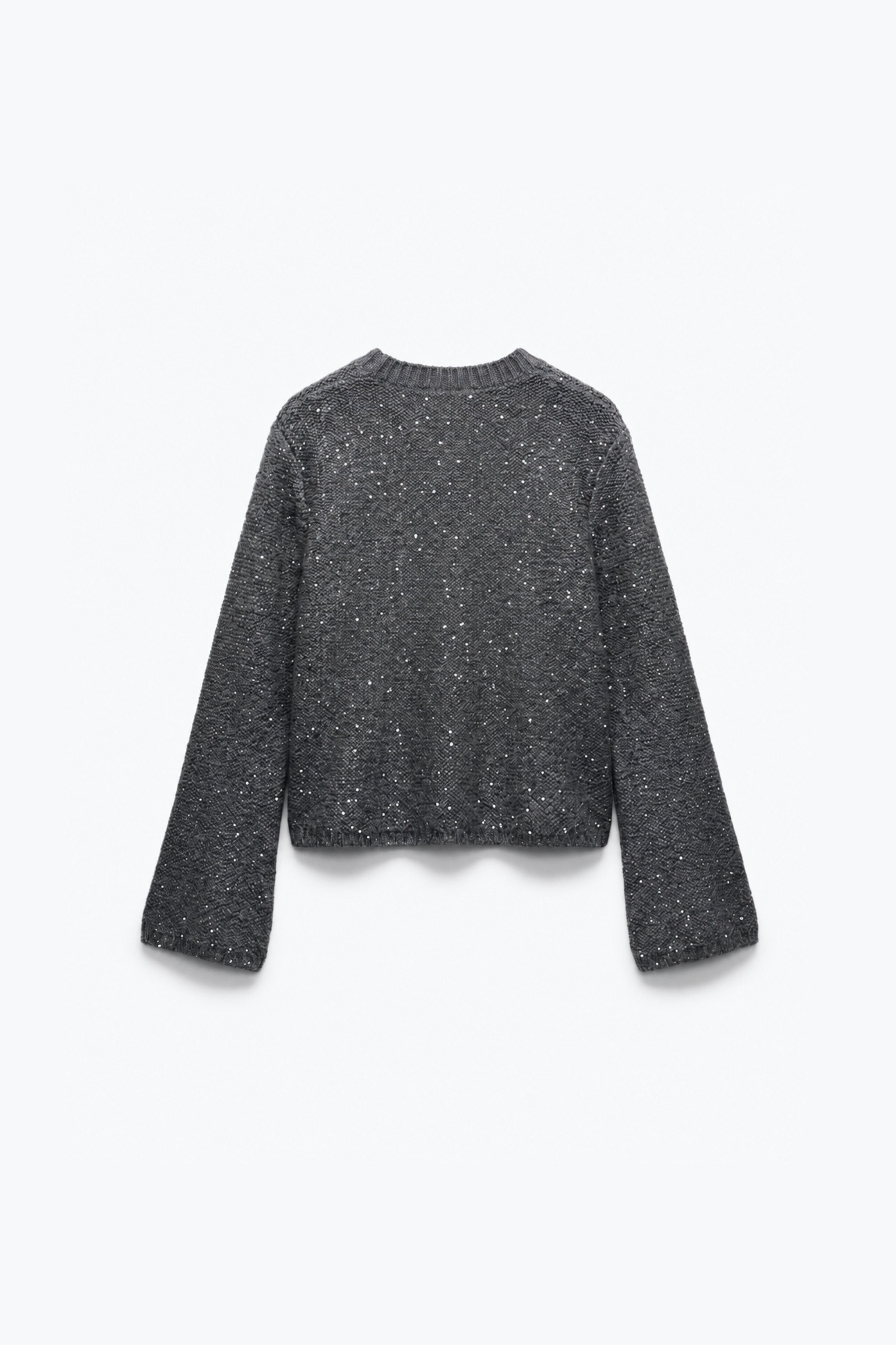 PULL EN MAILLE TRICOTÉE À SEQUINS