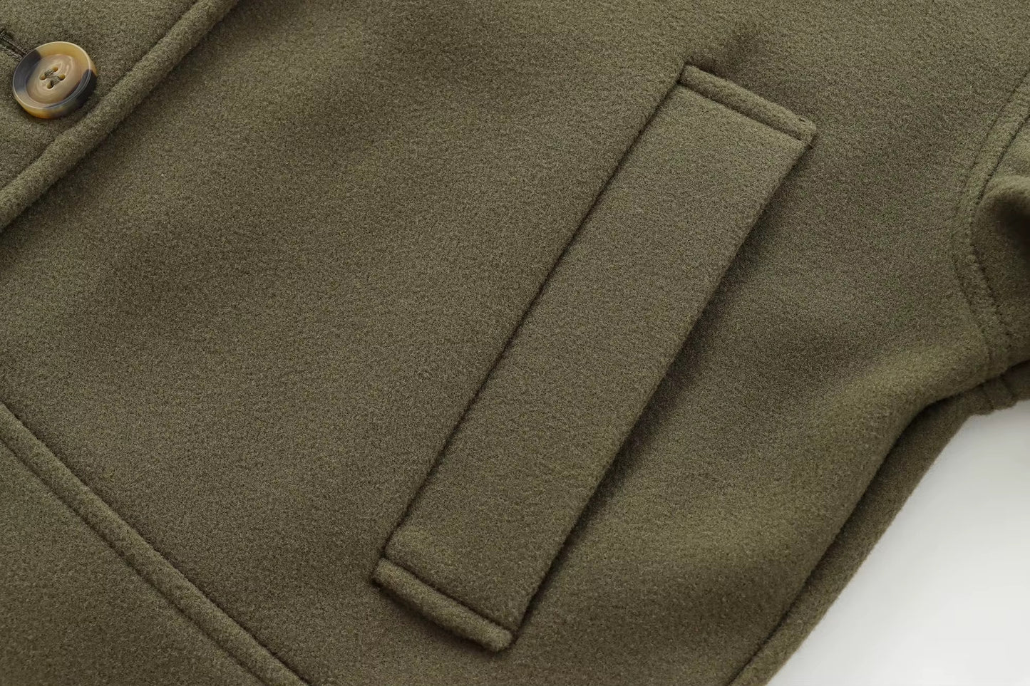 VESTE COURTE EFFET LAINE MÉLANGÉE