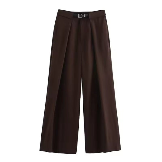 Pantalon oversize avec ceinture • Femme