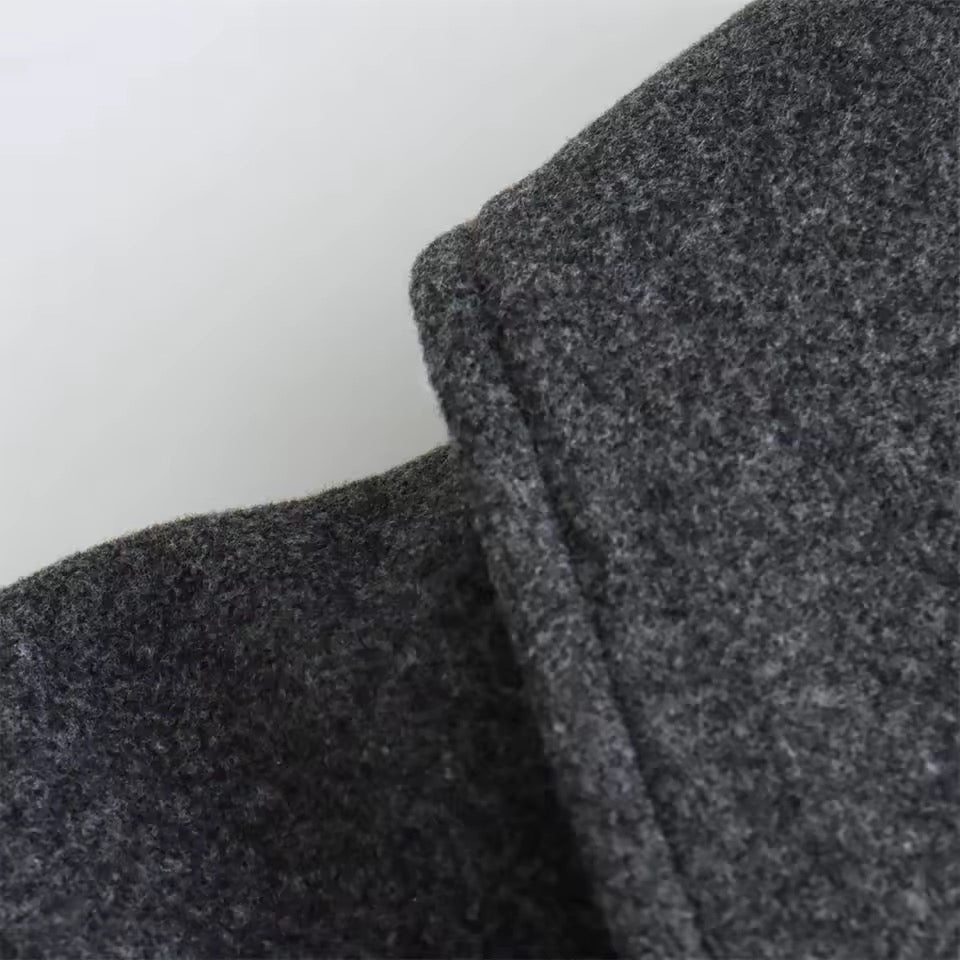 MANTEAU OVERSIZE À COL DRAPÉ