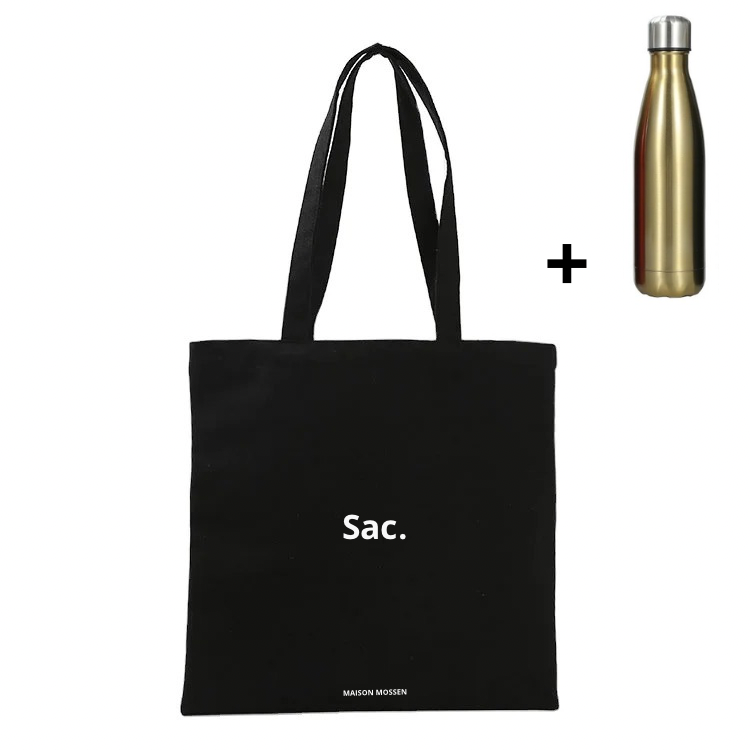 Sac fourre-tout + gourde en acier inoxydable