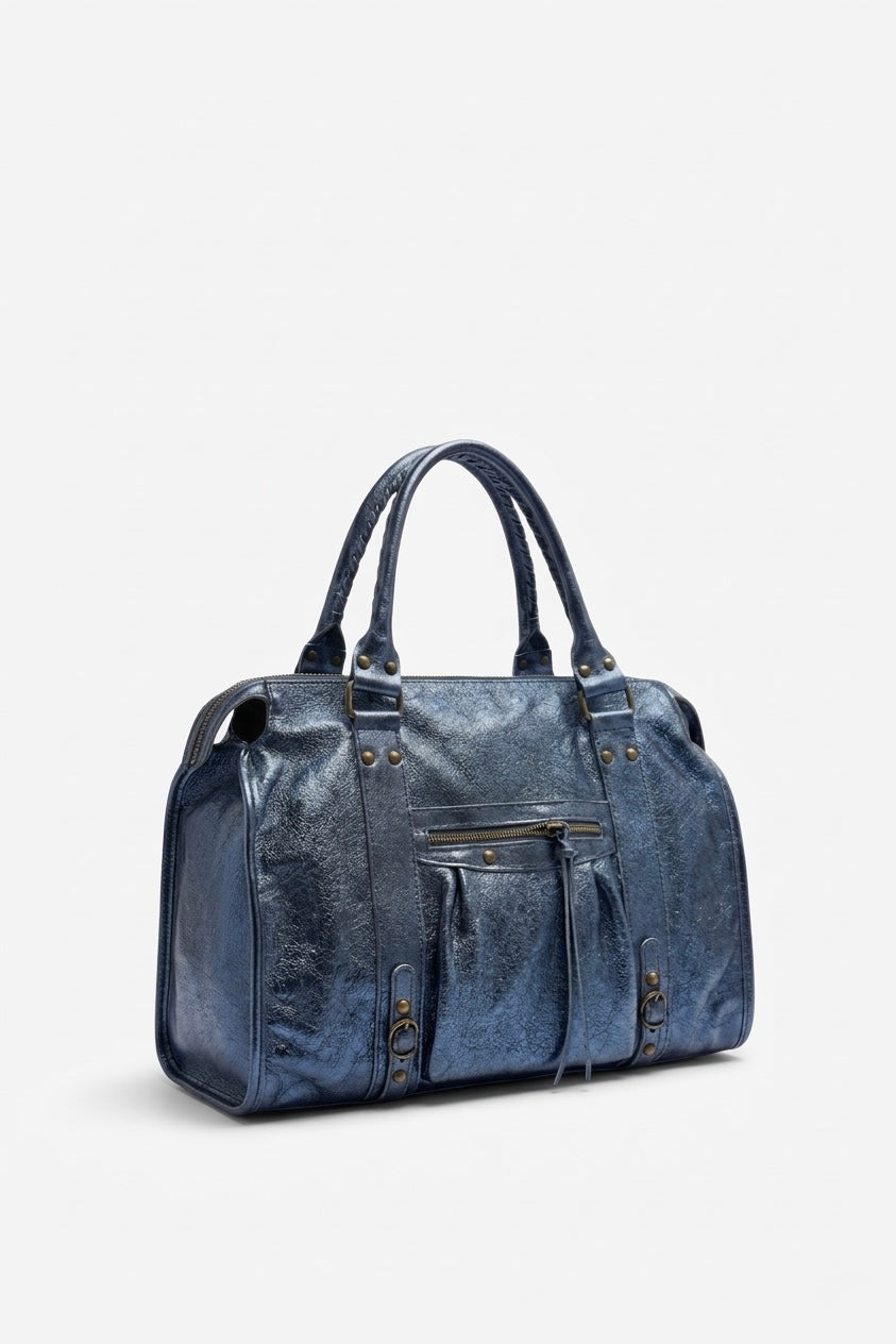 SAC À MAIN EN CUIR BROSSÉ MAISON MOSSEN