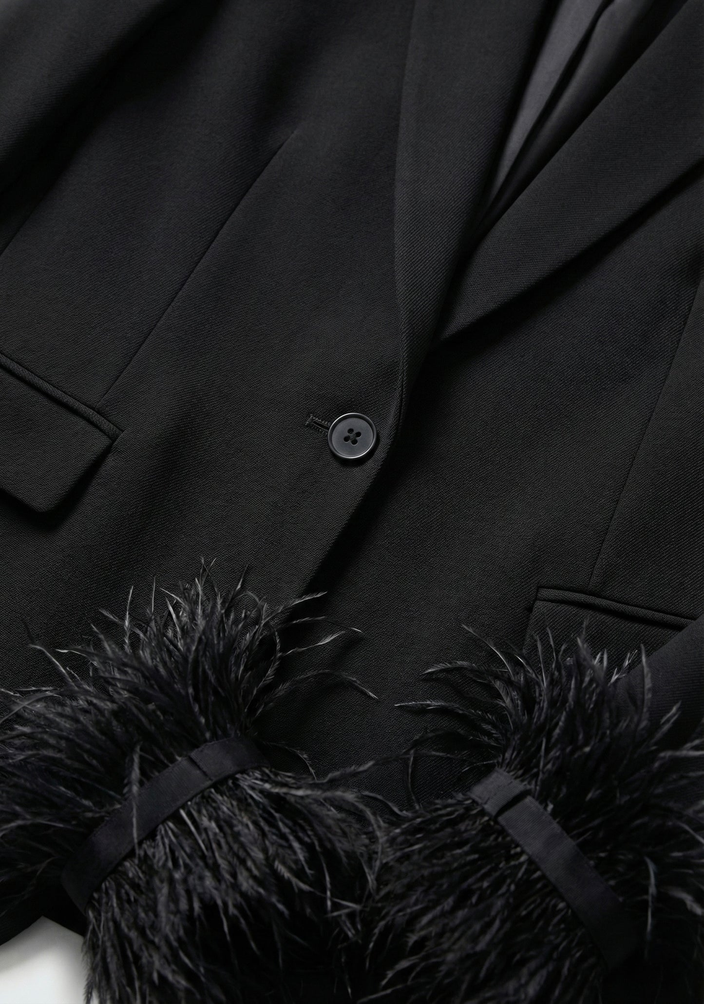 Black satin blazer • Women