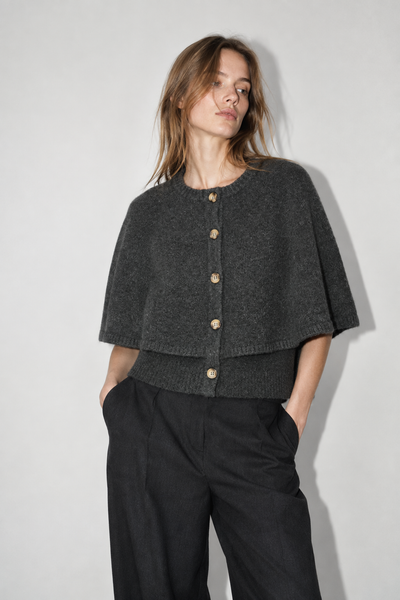 VESTE CAP EFFET LAINE