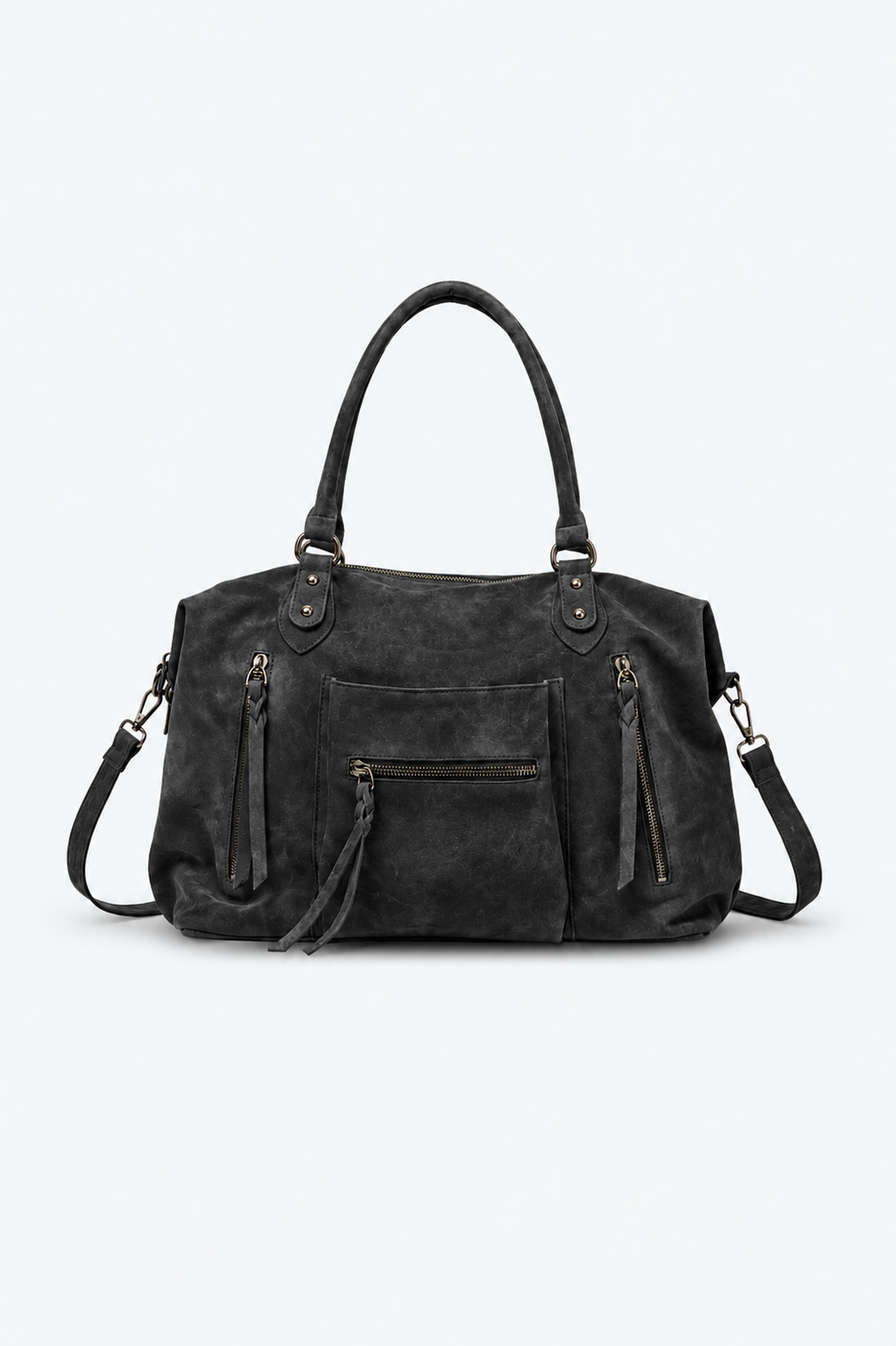 SAC À MAIN SPACIEUX POCHES ZIPPÉES