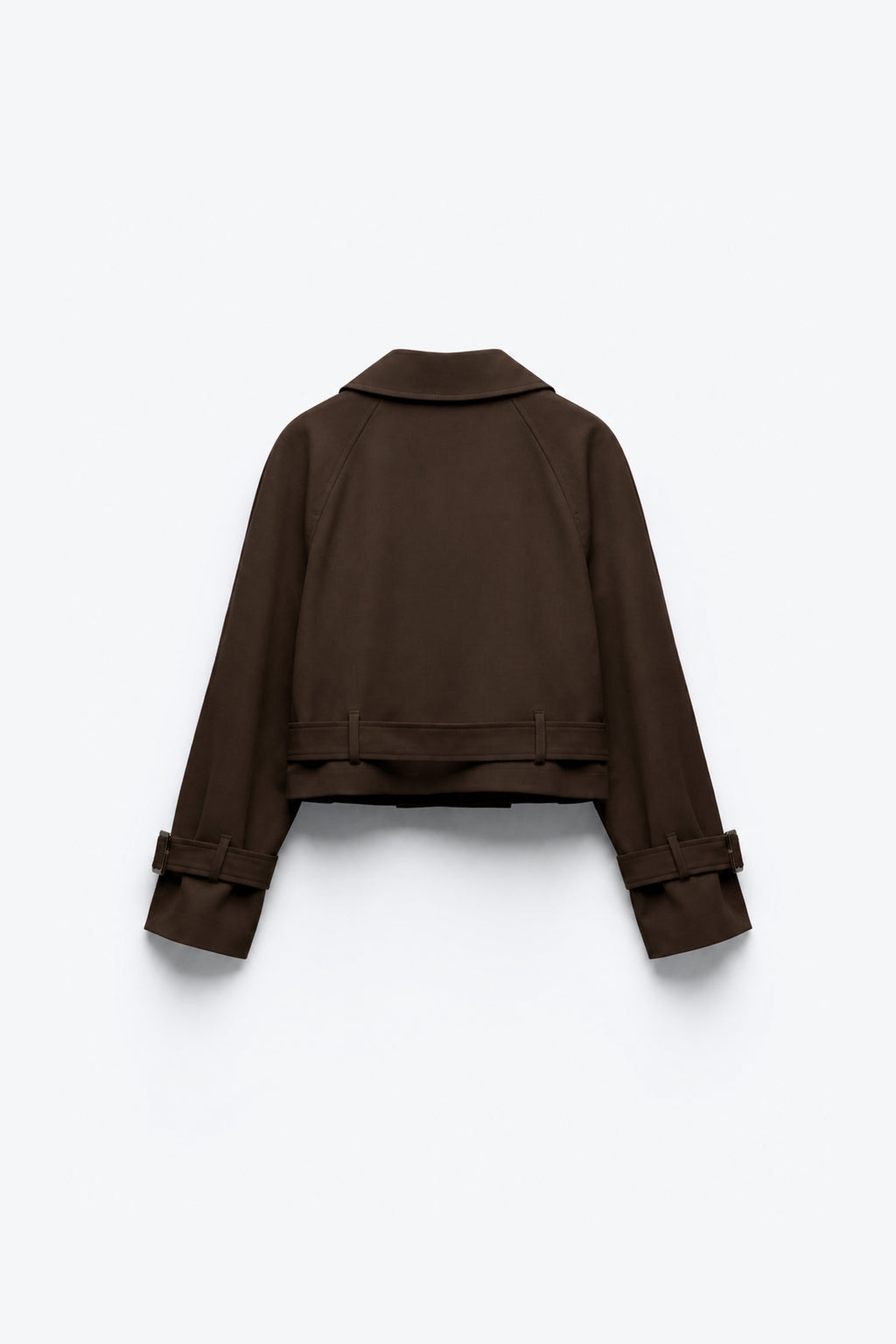 VESTE COURTE CROISÉE À CEINTURE