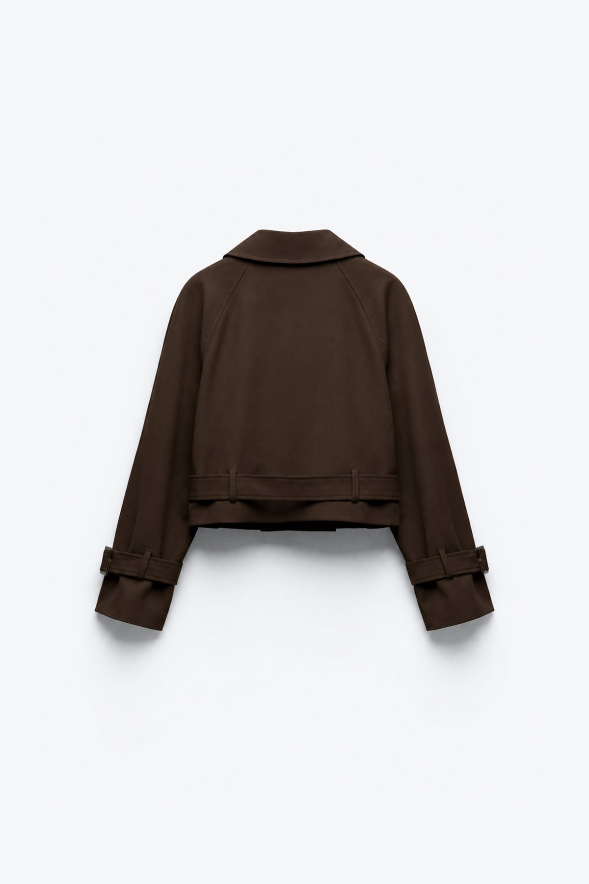 VESTE COURTE CROISÉE À CEINTURE